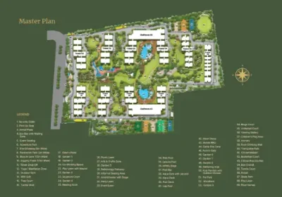 Kalyani Living Tree Apartment masterplan by Kalyani Developers located at KIADB Aerospace Park, Bagalur, Bangalore, Karnataka